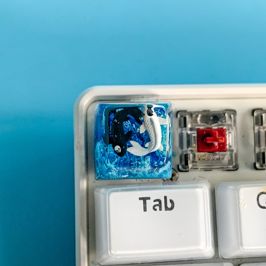 Nút bàn phím cơ máy tính - Artisan keycap - Koi Keycap