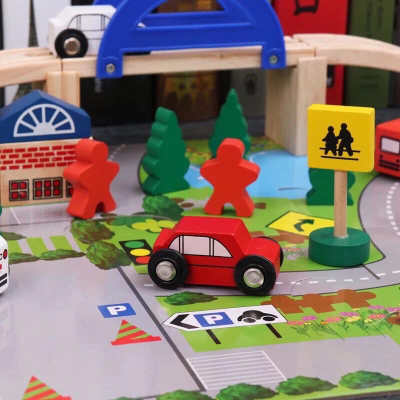 Đồ Chơi Lắp Ghép Mô Hình Giao Thông, Đồ Chơi Lắp Ghép Mô Hình Thành Phố Bằng Gỗ