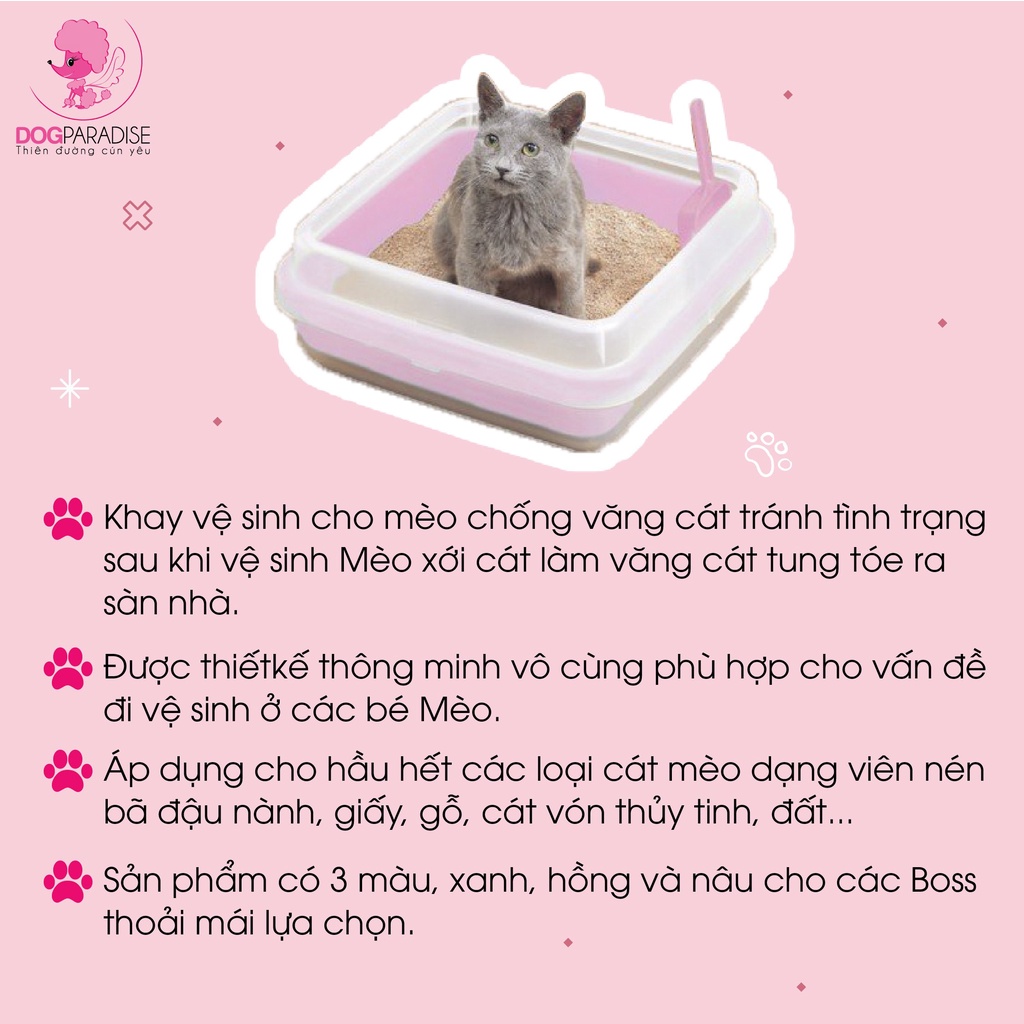 Khay vệ sinh cho mèo chống văng cát IRIS JAPAN - CA-400N - Dog Paradise