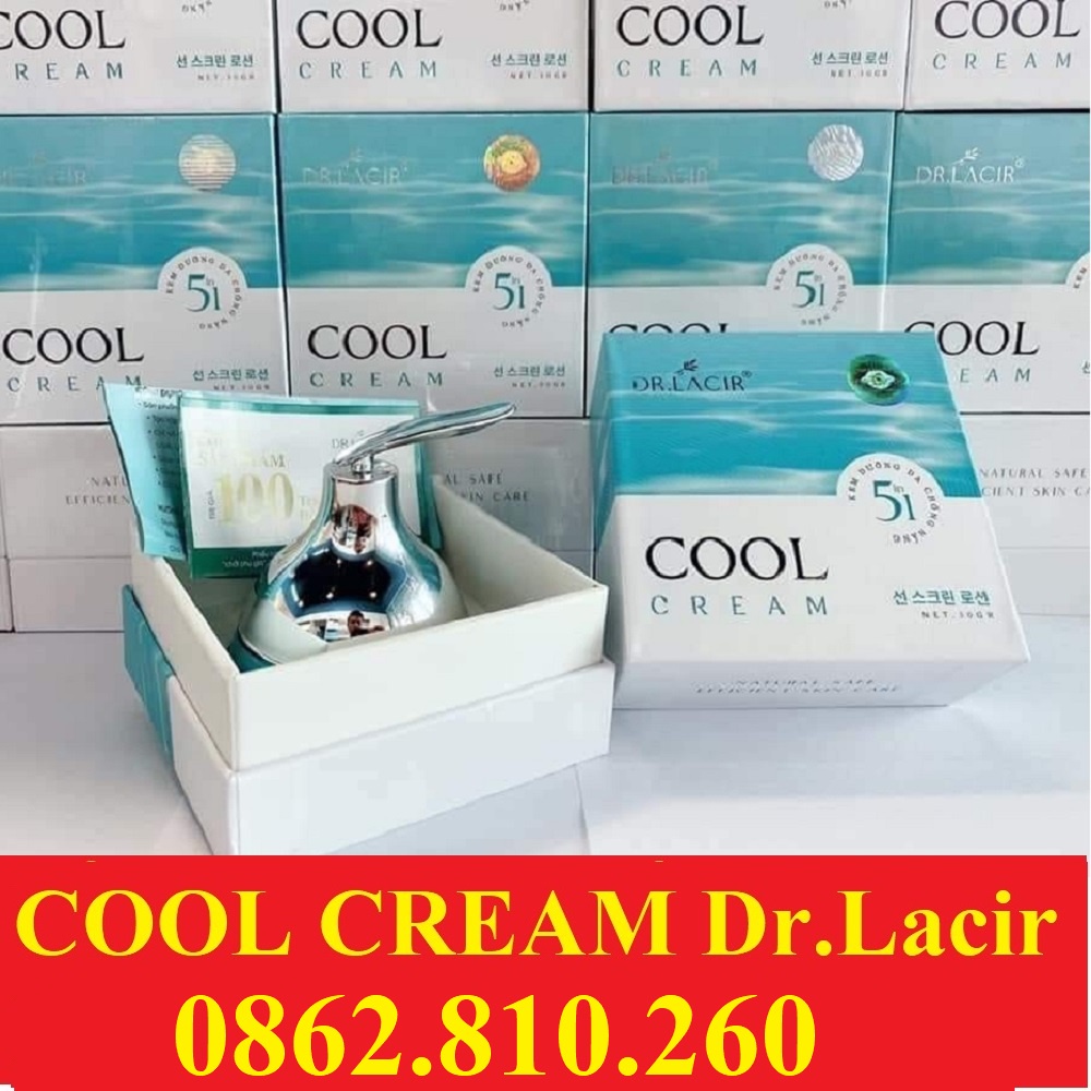 Kem Face Lạnh Cool Cream Dr Lacir - Kem dưỡng ngày sáng da chống nắng góp phần mờ thâm nám [chính hãng Dr.Lacir]