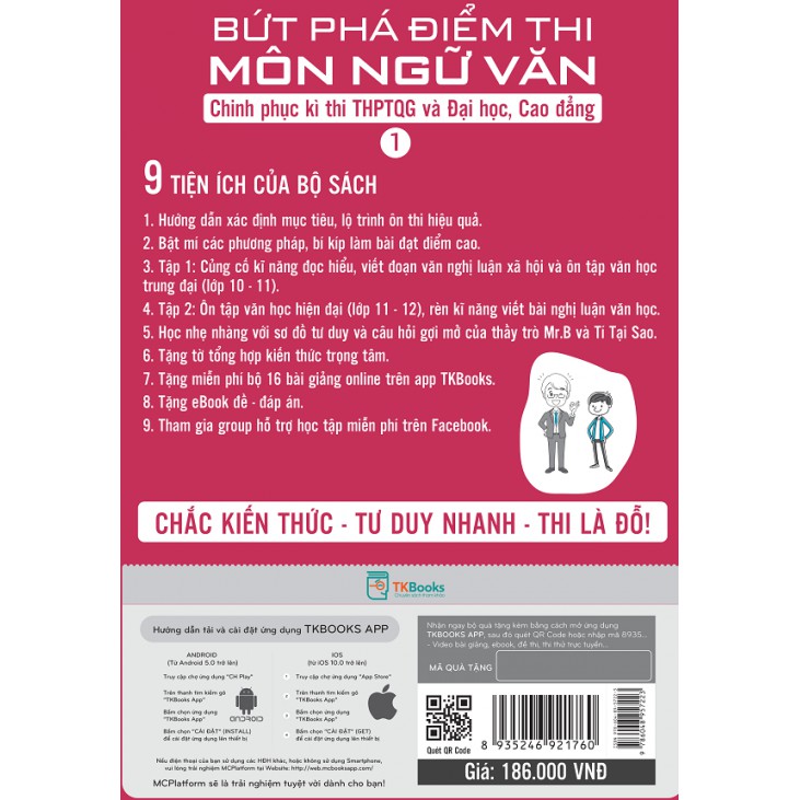 Cuốn sách Bứt Phá Điểm Thi Môn Ngữ Văn 1 – Phiên Bản Đặc Biệt 2019