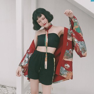 [ORDER] Áo Haori Đại Hồng Thuỷ H0002