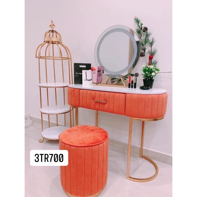 combo bàn trang điểm và kệ lồng chim 3 tầng