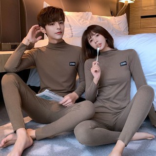 Bộ Đồ Lót Vải Nhung Cổ Cao Giữ Nhiệt Thiết Kế Dễ Thương Cho Nữ