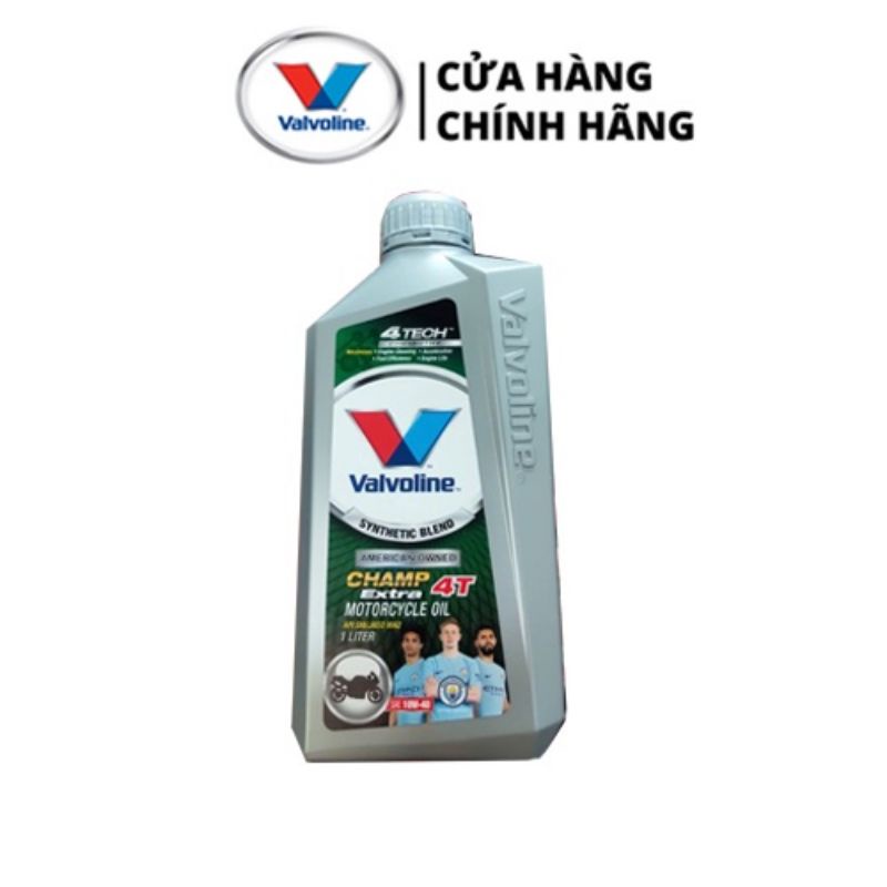 nhớt Semi Tổng hợp Valvoline Champ 4T Extra API SM, SAE 10W-40/ MA2 dành cho Xe máy số côn Sythetic