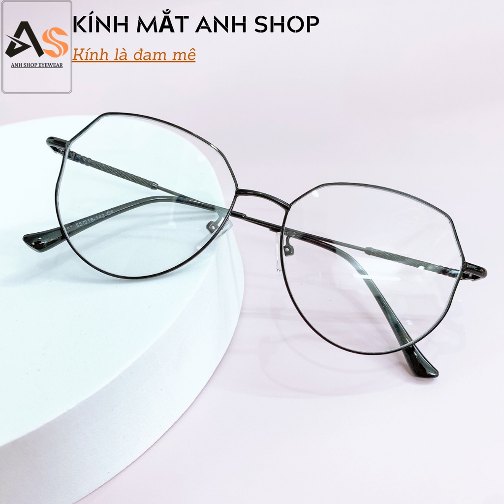 Gọng kính mắt mèo to chất liệu kim loại thời trang 2968