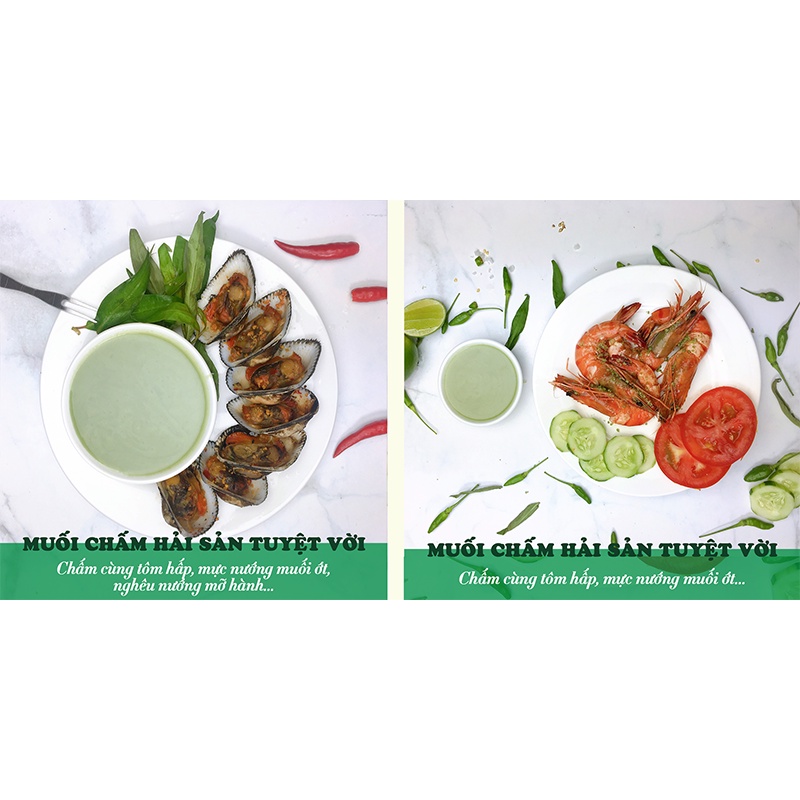 ( COMBO 2 HŨ ) Muối Ớt Chanh Gừng Nha Trang 200gr Dh Foods gia vị chấm tuyệt vời. Mang chọn yêu thương đến gia đình Việt