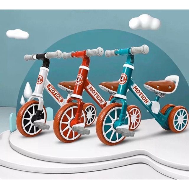 Xe đạp chòi chân thăng bằng 2 trong 1 cho bé Motion Achwzi [X2IN1]