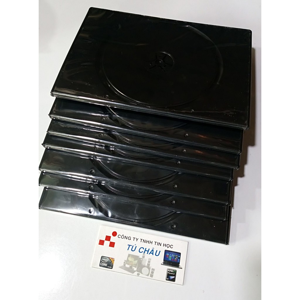 Hộp đựng đĩa CD - DVD nhựa đen (30 Hộp)