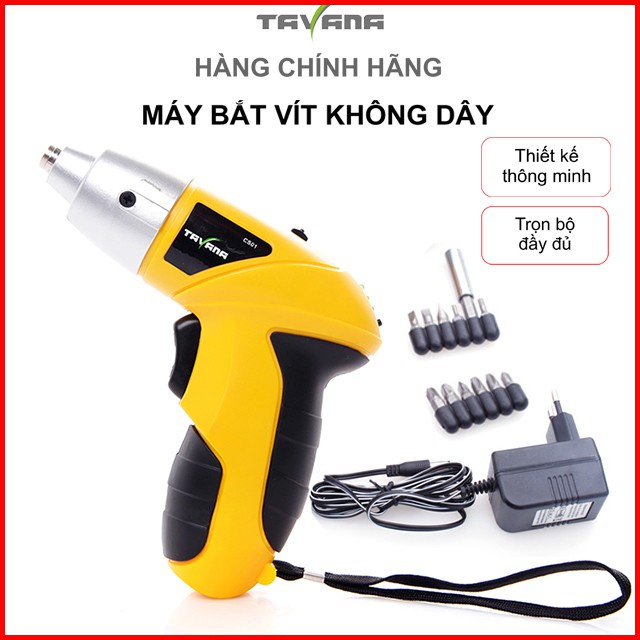 Máy bắt vít không dây chính hãng TAVANA siêu bền tiện lợi model CS-01