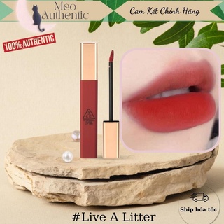 Son kem 3ce CLOUD LIP TINT Live A Litter - Đỏ Đất