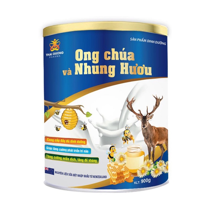 SỮA BỘT ONG CHÚA NHUNG HƯƠU 900G