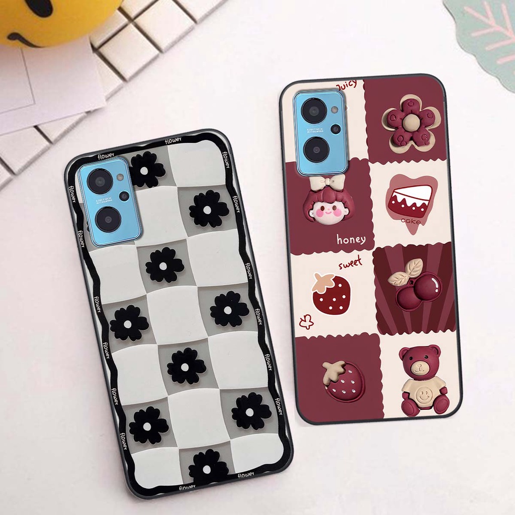 Ốp Realme 9i in hình trái tim, caro kẹo ngọt đầy cá tính siêu đẹp siêu chất