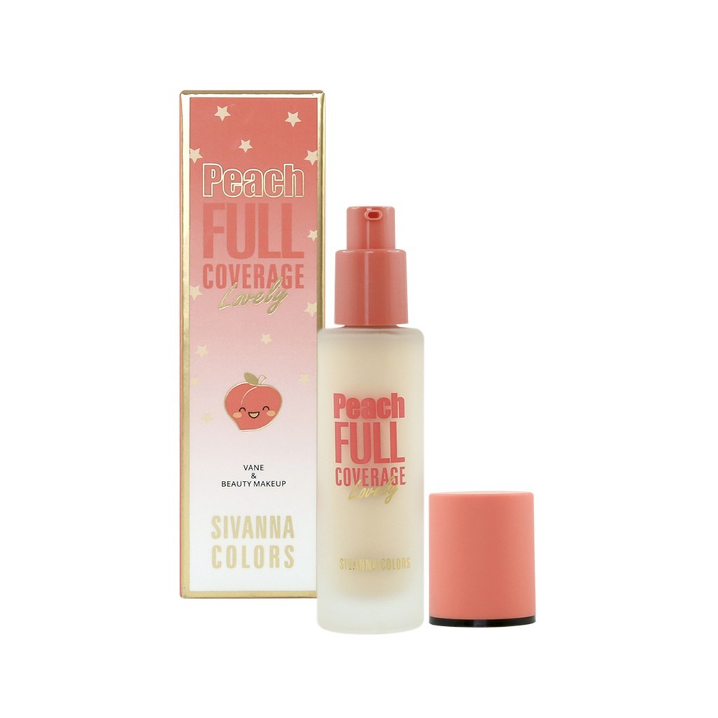 [Auth Thái] Kem Nền Sivanna Che Phủ Cao Siêu Mịn Tông Tự Nhiên 35ml Peach Lovely HF5044 No.02 - Peach Lovely Foundation