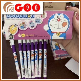 Hộp 20 cây Bút Gel Doremon Thien Long mực đều, viết đẹp, bút bi nước cho bé