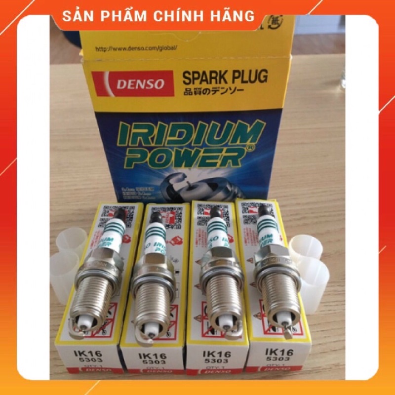 Bugi iridium Denso Cao Cấp Mã IK16 #Vios #Altis # Yaris #camry #Accent #Cerato #Elantra #Civic #City.