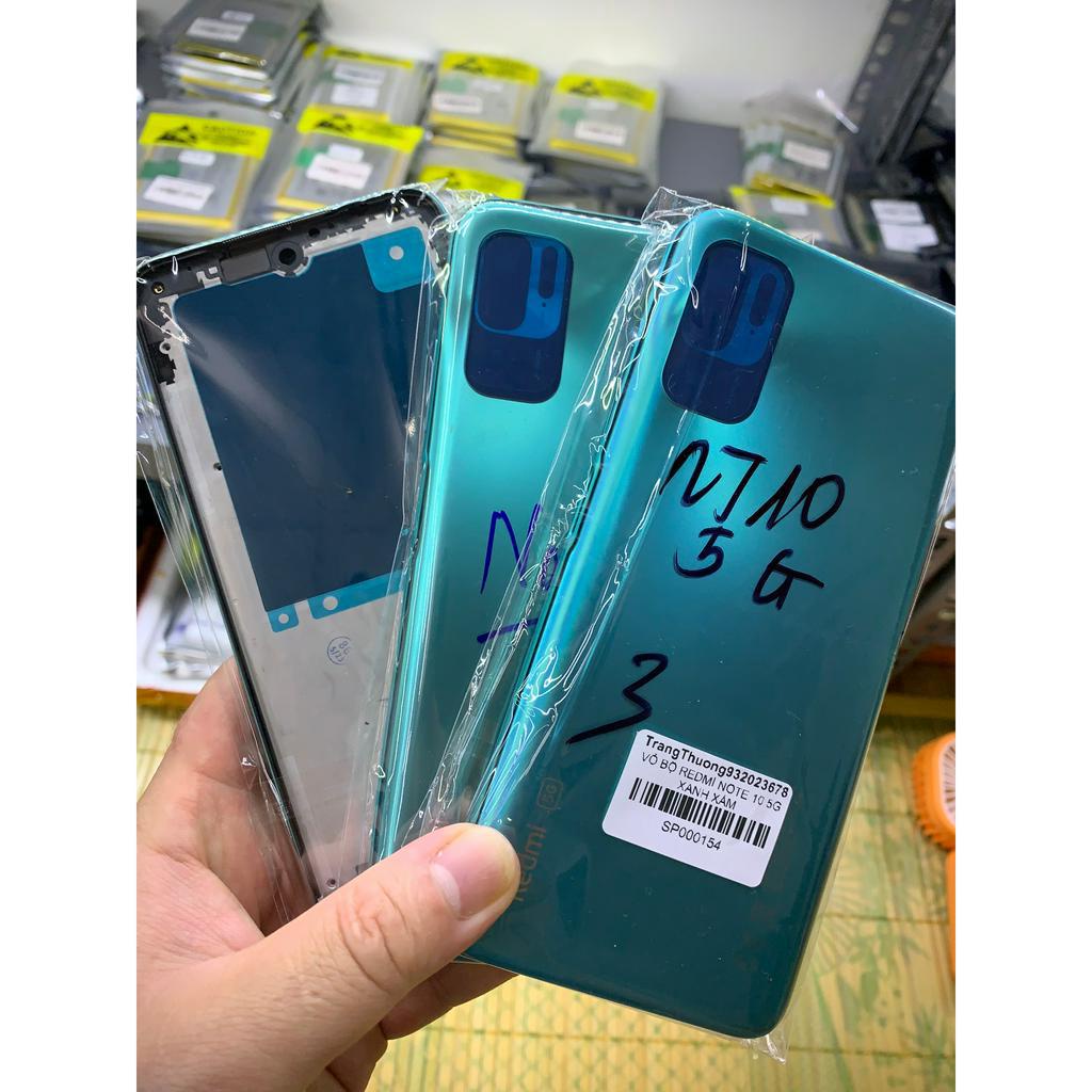 Bộ vỏ điện thoại zin hãng xiaomi redmi note 10 5G gồm xương, sườn, lưng, phím bấm