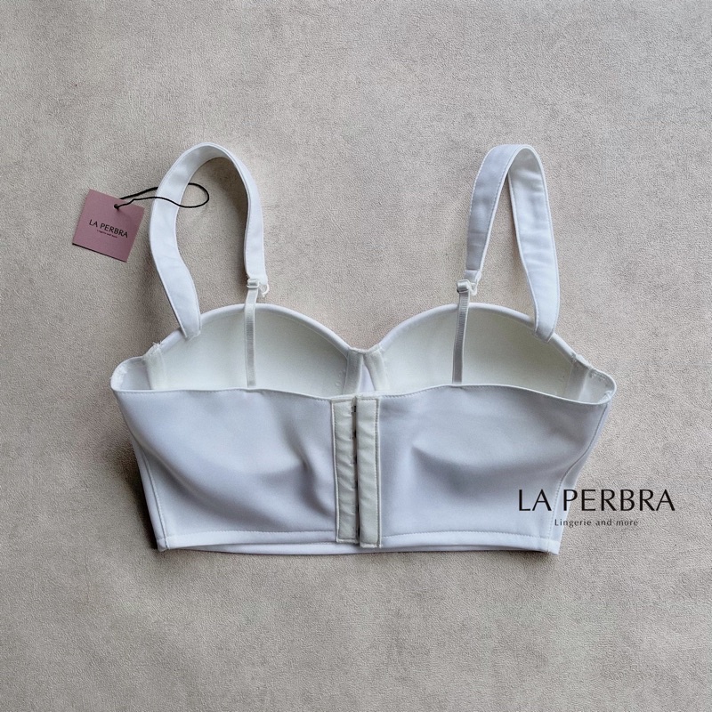 [Mã FAMARAL1 giảm 10K đơn 50K] Áo croptop thun vai lụa có mút LA PERBRA (B07) | BigBuy360 - bigbuy360.vn