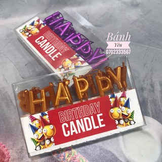Nến chữ Happy Birthday dùng trang trí bánh - SK18