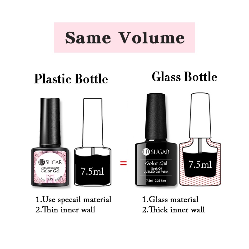 UR SUGAR Gel sơn móng tay Ur sugar 7.5ml màu sắc lấp lánh xinh xắn đẹp mắt