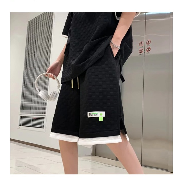 Set Áo Thun Và Quần Short Thời Trang Phong Cách Năng Động Cho Nam