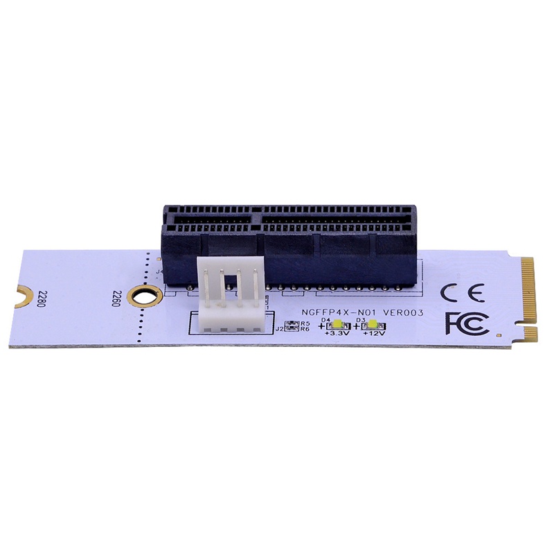 NGFF M.2 to PCI-E 4X Riser Card M2 Key M to PCIe X4 Adapter