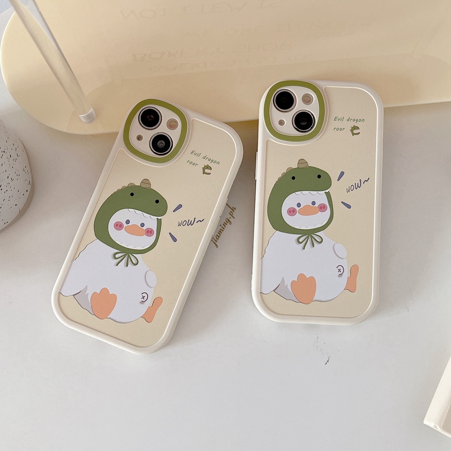 Ốp Điện Thoại In Hình Chú Vịt Dễ Thương Bảo Vệ Camera Cho iPhone 7 8 SE 2020 X XS XR XS MAX 11 12 13 PRO MAX