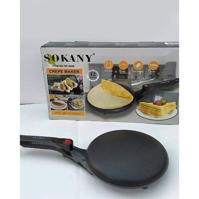 Máy Làm Bánh Crepe Sokany 5208- Hàng Chính Hãng- Giao Màu Ngẫu Nhiên