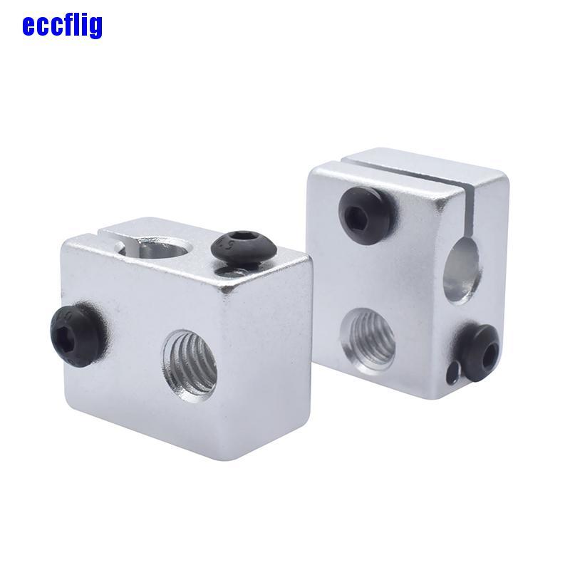 ECC 3D Printer Parts V6 Heater Block Official Aluminum Block Sock Heater Thermistor