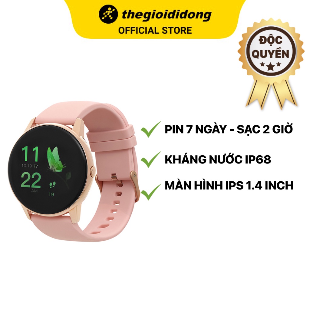 [Mã ELMALL150 giảm 8% đơn 500K] Đồng hồ thông minh BeU PT2 Hồng