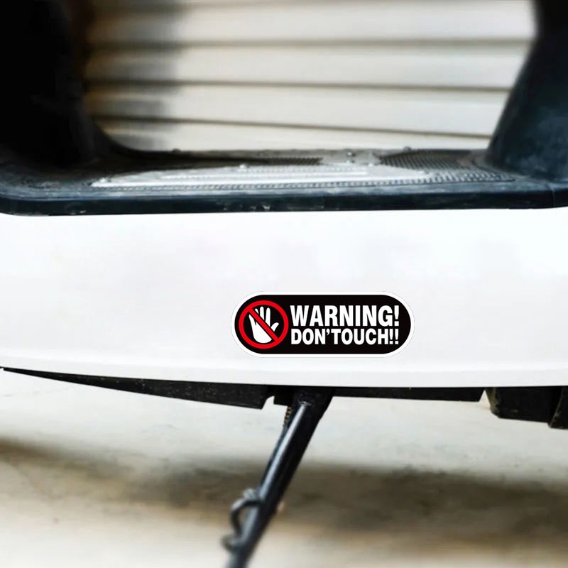 Phản quang Cảnh báo Mẹo Sticker Không chạm vào Dán trang trí Decal xe máy không thấm nước