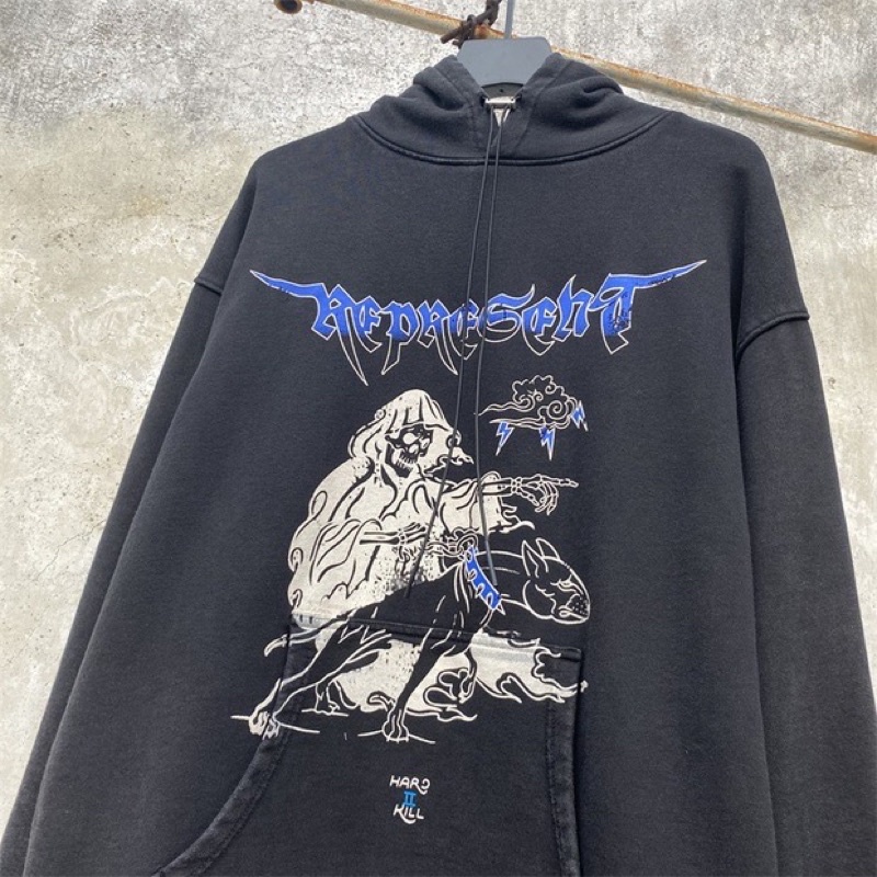 Áo hoodie REPRESENT vintage tattoo /Represent vintage tattoo hoodie.