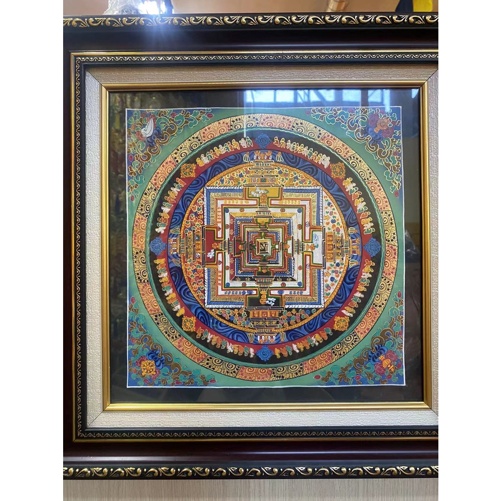 [Pháp Bảo Minh Châu] Tranh Mandala Nepal có khung (CHÁT CHỌN MẪU)