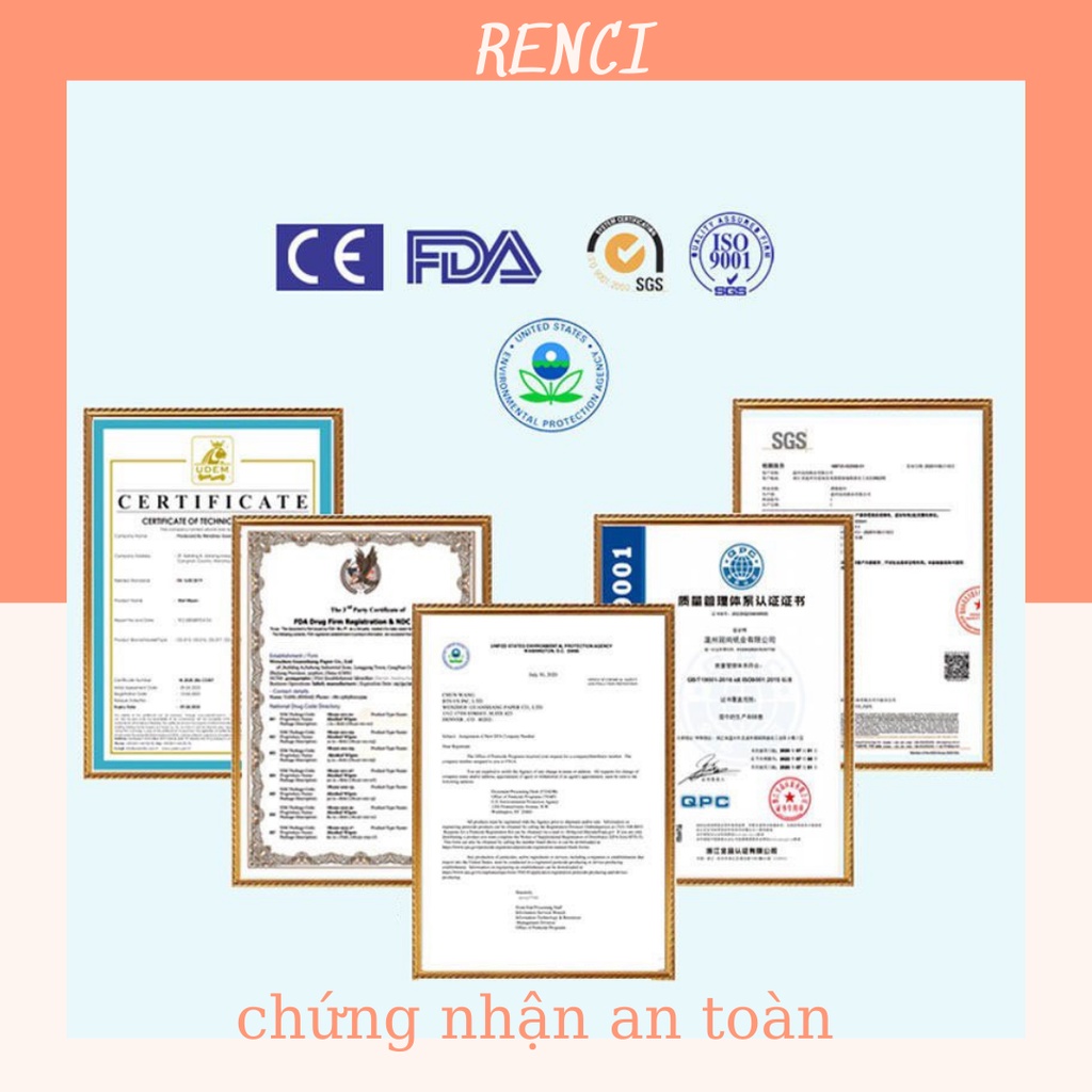 Khăn ướt gói vuông mini rất tiện lợi hình BCS