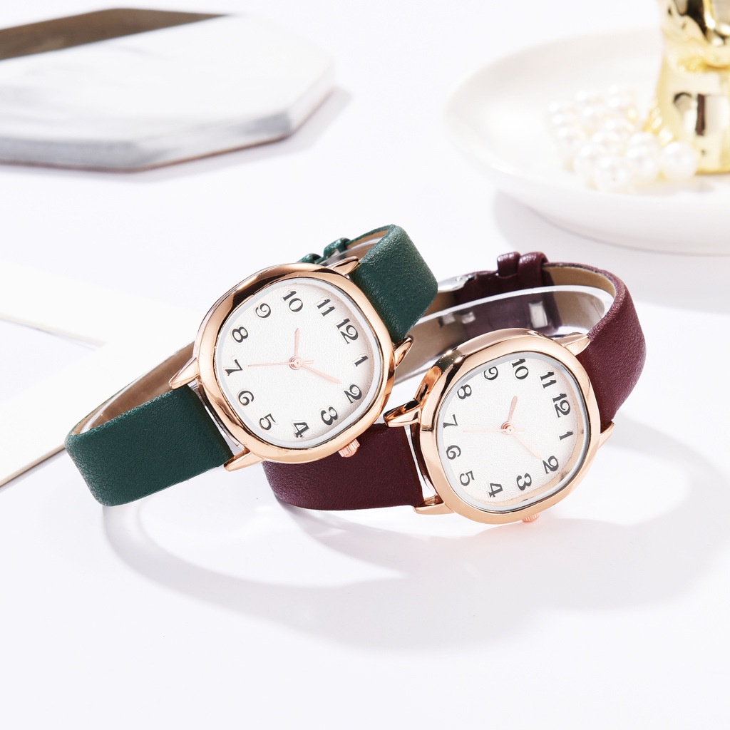 Đồng hồ nữ dây da mặt vuông chính hãng D-ZINER ND67 máy nhật bền đẹp giá rẻ - LINDO