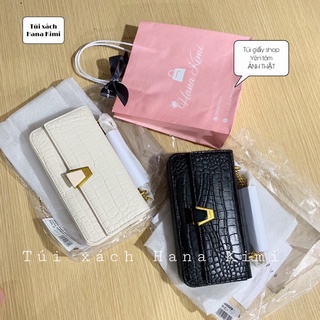 Túi đeo chéo nữ p textured leather travel organiser hana kimi