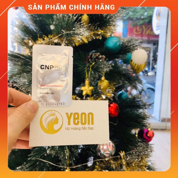 1 Gói Tinh chất truyền trắng mờ nám CNP Skin Rejuvenating Miracle Essence_𝐘𝐄𝐎𝐍 𝐋𝐔𝐗𝐔𝐑𝐘 𝐂𝐎𝐒𝐌𝐄𝐓𝐈𝐂𝐒