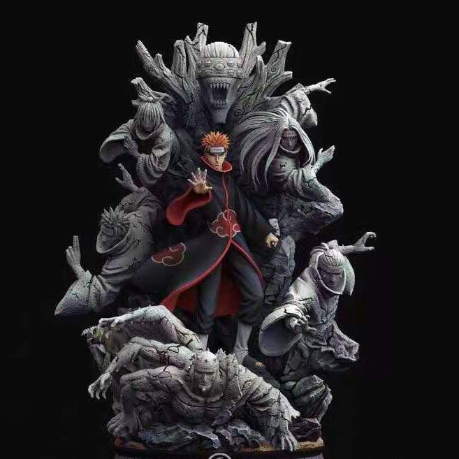 ✢♤☃Naruto Hộp mù làm bằng tay Uchiha Itachi Banka Kashi Naruto Akatsuki Bộ sưu tập mô hình tổ chức Đồ chơi trang trí