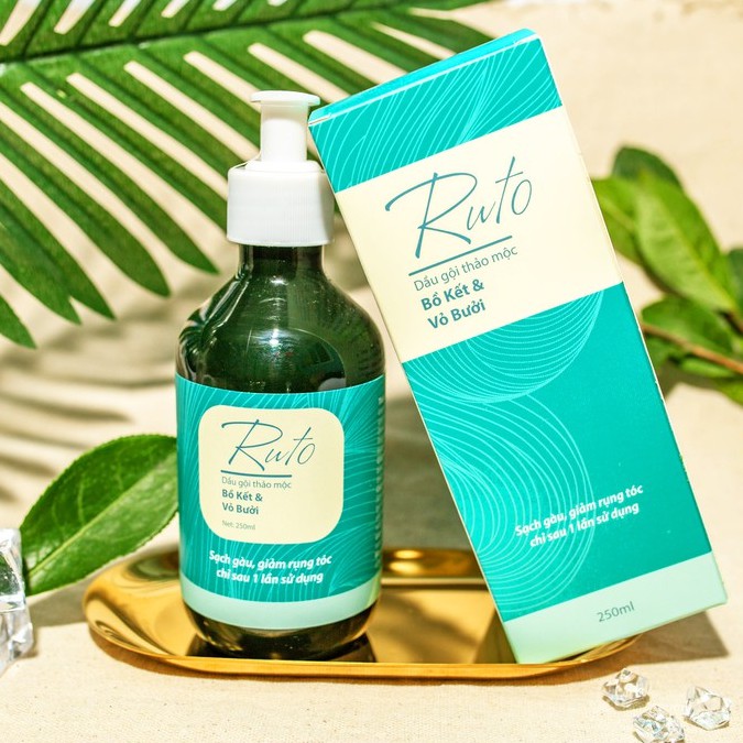 Dầu Gội Đầu Thảo Mộc Ngăn Rụng Tóc - Dầu Gội Đầu Bồ kết - Dầu Gội Đầu Thảo Mộc Vỏ Bưởi RUTO 250ml | BigBuy360 - bigbuy360.vn