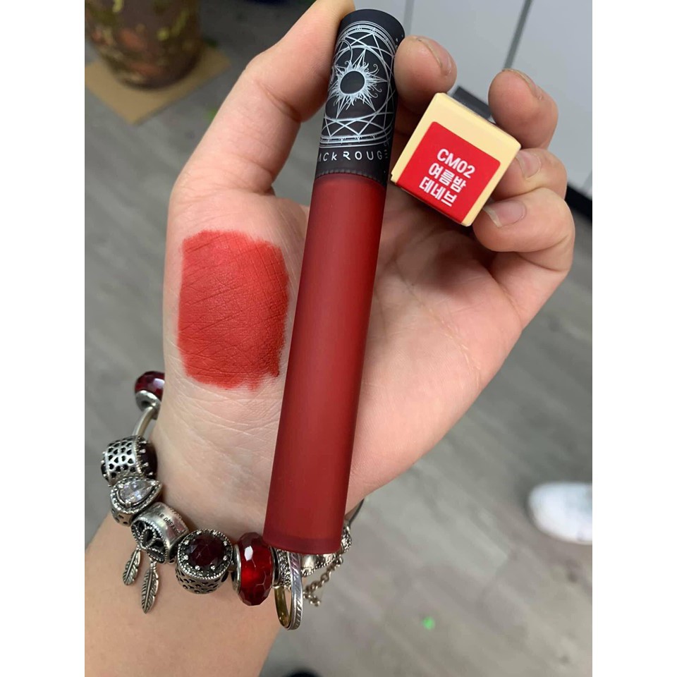 Son kem lì Black Rouge Cream Matt Rouge vỏ đen. chính hãng
