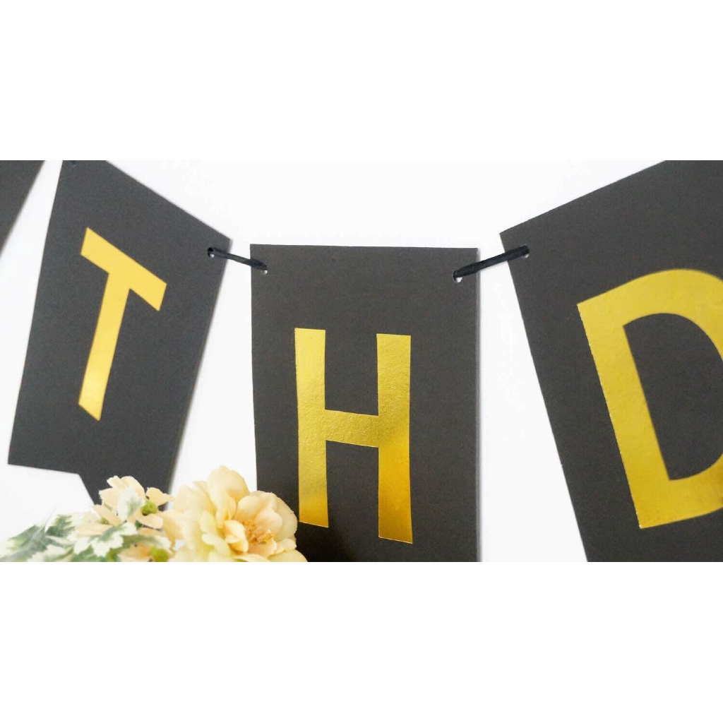 Dây băng rôn treo chữ Happy birthday cho trang trí sinh nhật