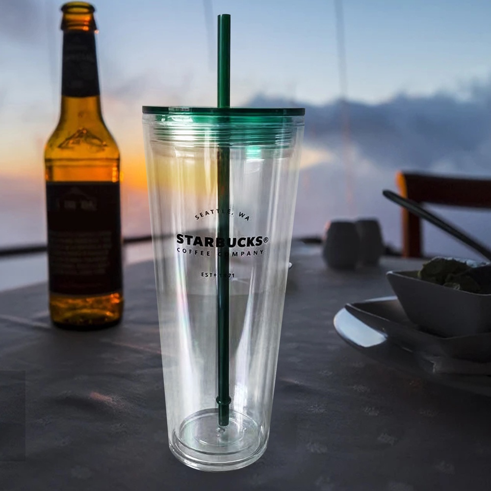 [Phổ biến] INS Style Starbucks Cup Cúp lạnh trong suốt có thể sử dụng lại Starbucks Cup 470ml/710ml