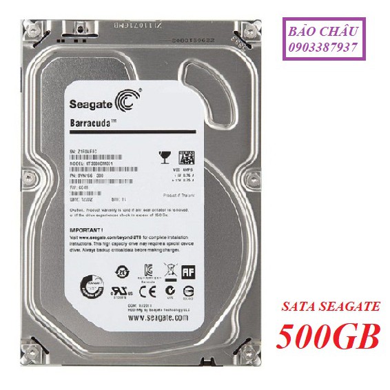 Ổ Cứng PC 3.5" Seagate 500GB Sata