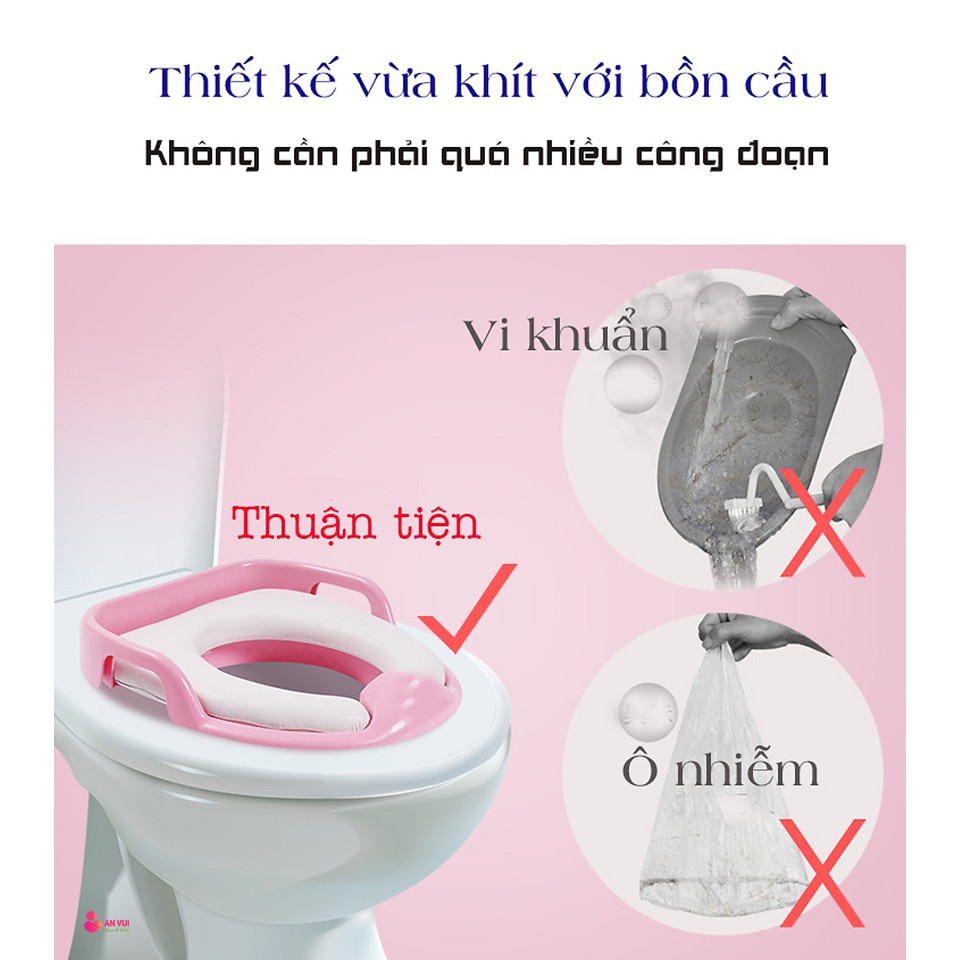 Bệ Thu Nhỏ Bồn Cầu Chicco Cho Bé Tự Lập Đi Vệ Sinh, Toilet Thu Nhỏ - An Vui Mom&amp;Baby