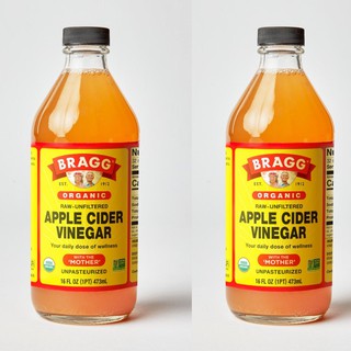 [Mã GROSALE2703 giảm 8% đơn 250K] [COMBO] Giấm táo hữu cơ Bragg chai 473ml - Raw Apple Cider Vinegar