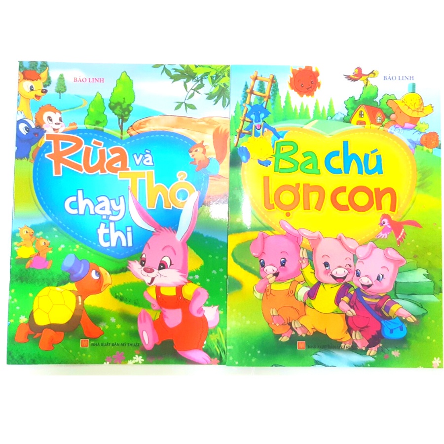 Sách ComBo 2 Cuốn Truyện Tranh: Ba Chú Lợn Con + Rùa Và Thỏ Chạy Thi