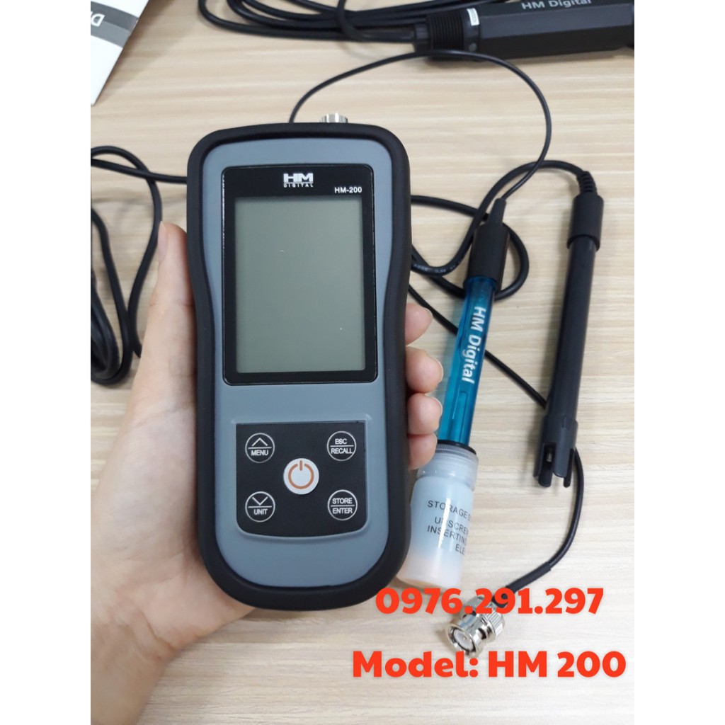 Máy đo PH/ EC/ TDS Nhiệt độ cầm tay HM200