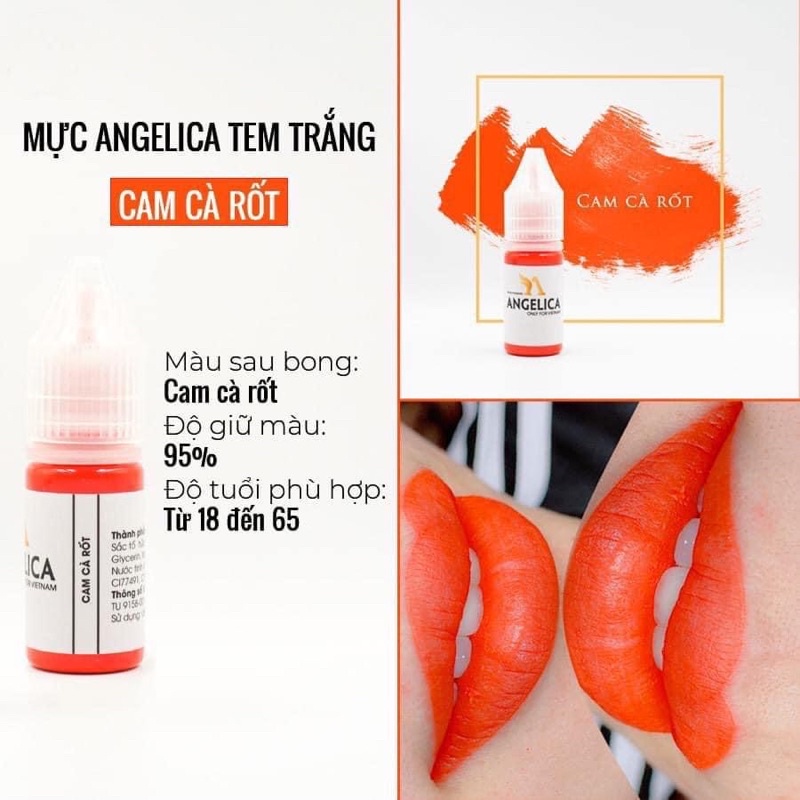 MỰC ANGELICA Bản VIỆT Tem Trắng Siêu Đậm