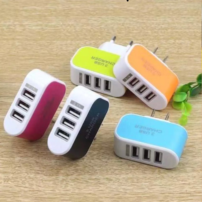 Củ sạc 3 cổng usb đa năng  3.1A có thể sạc cho tai nghe Bluetooth, loa Bluetooth, máy tính bảng và các loại điện thoại