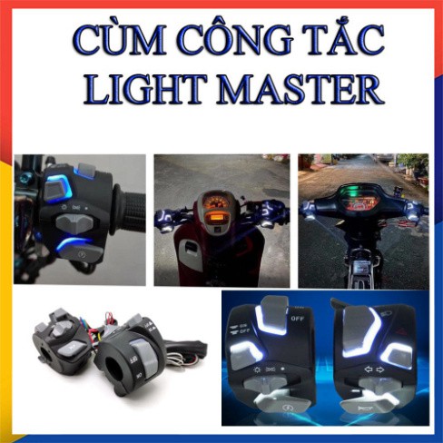 Cùm Công Tắc Light Master Cho Xe Máy